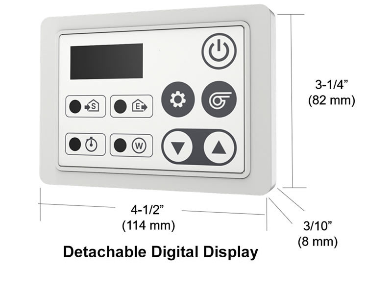 Detachable digital display