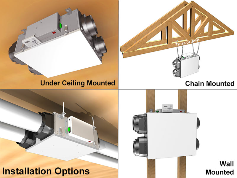 VEB120S, installation options