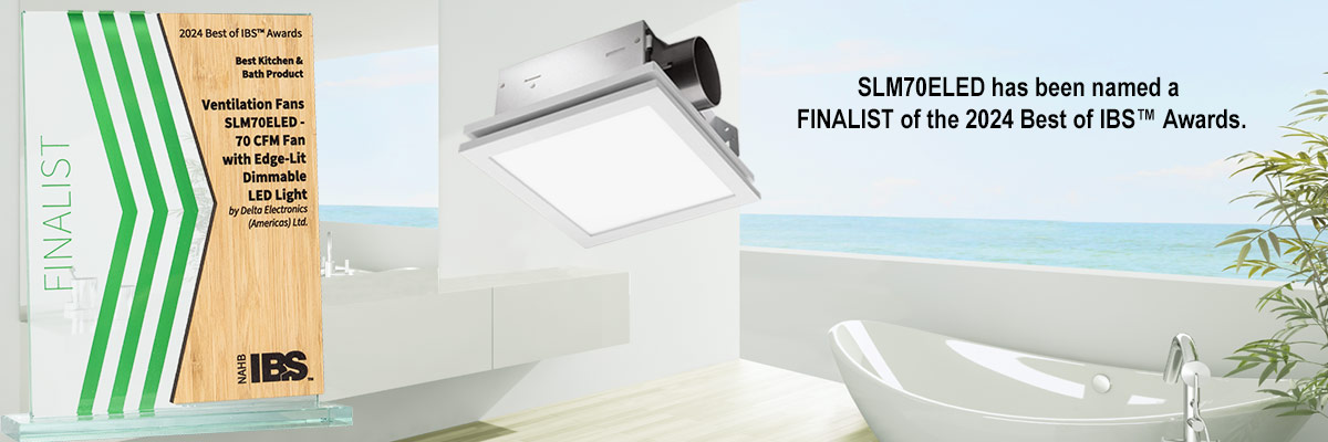 SLM70ELED has been named a finalist in the Best Kitchen and Bath Product category at IBS 2024